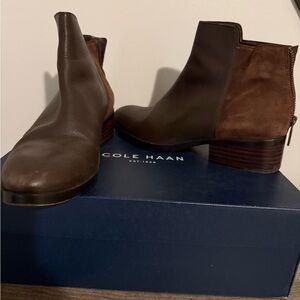 Cole Haan Women's Dark Brown Ankle Booties